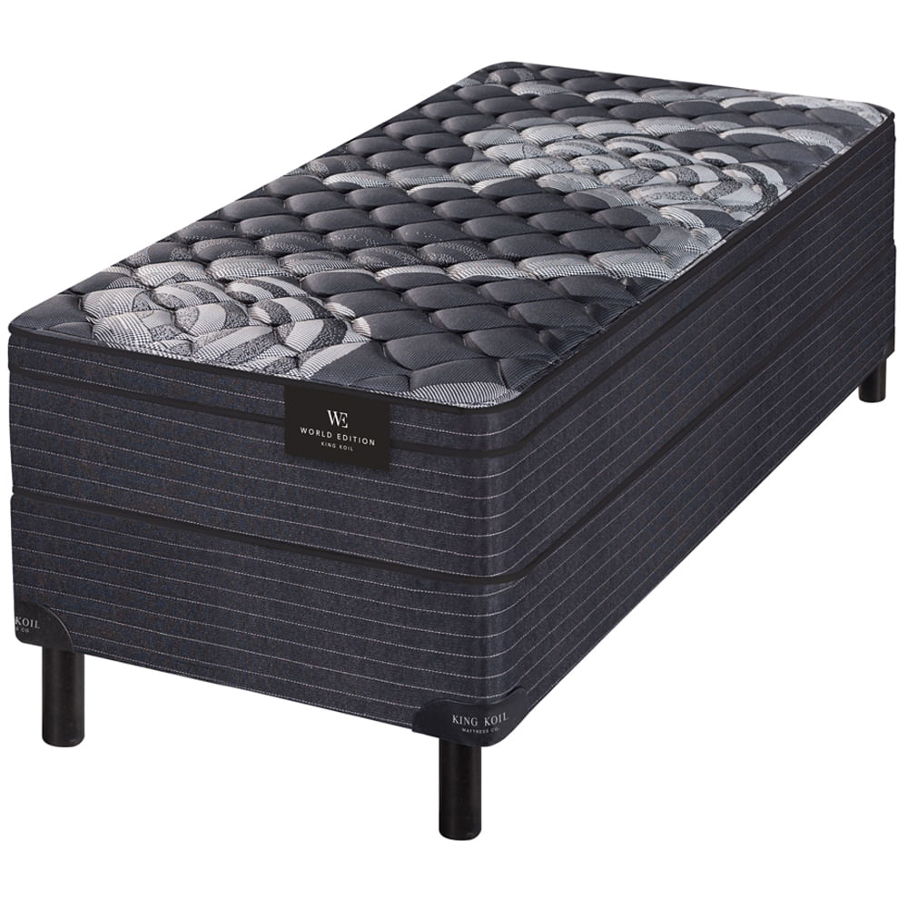 Conjunto Sommier y Colchón de resortes King Koil Lancaster de 1 plaza 80x190 cm